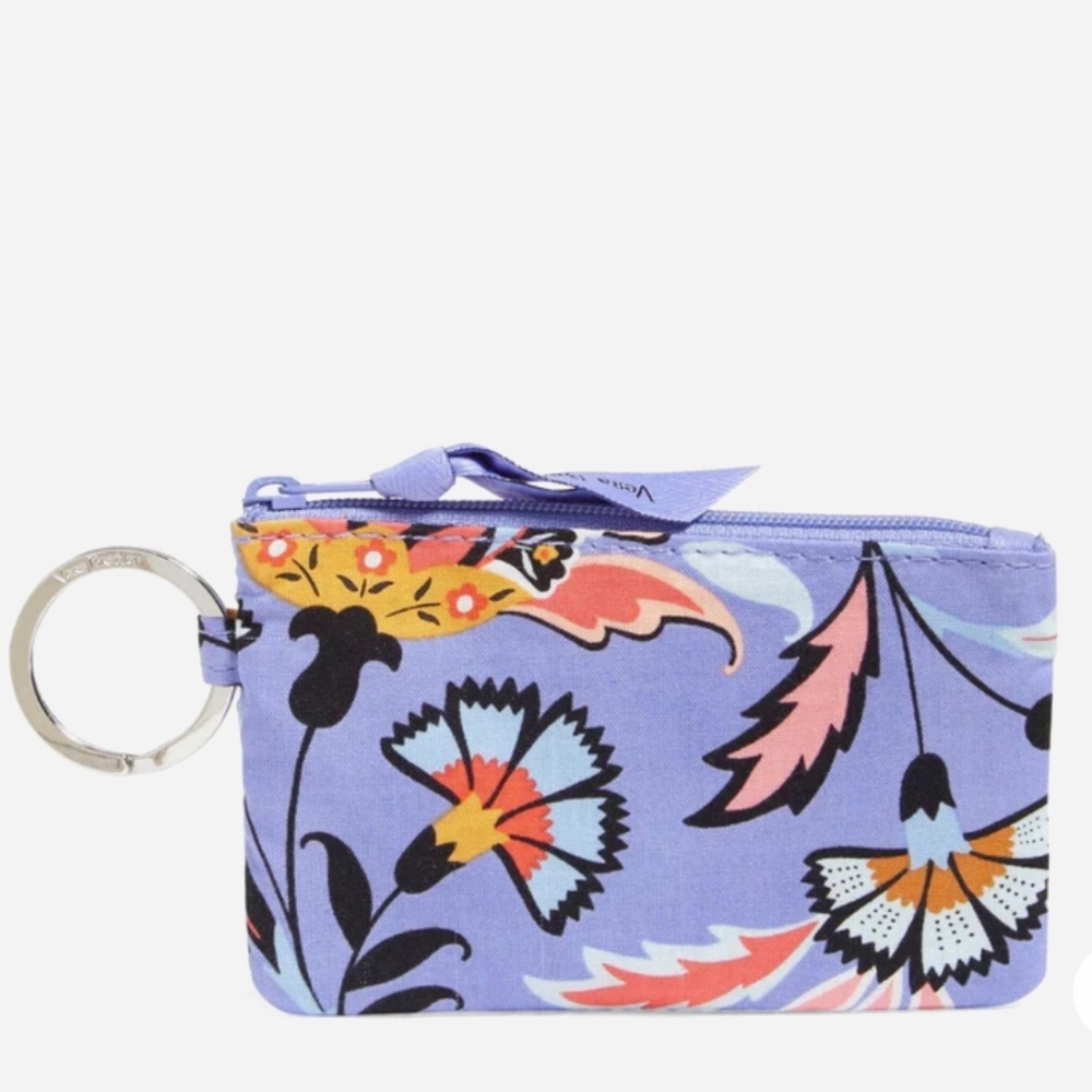 Vera Bradley Mural Garden Zip ID Case